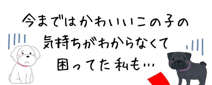 今まではかわいいこの子の気持ちがわからなくて困ってた私も…
