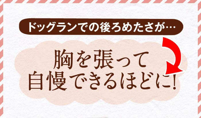 ドッグランでの後ろめたさが…　胸を張って自慢できるほどに！